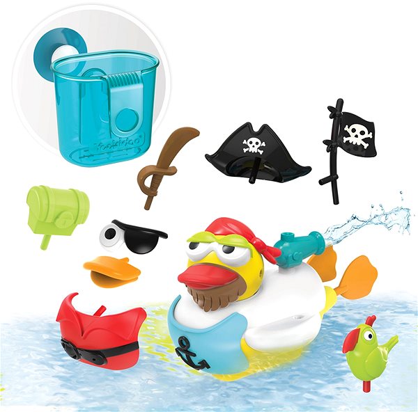 Hračka do vody Yookidoo – Kreatívna plávacia kačica – Pirát ...
