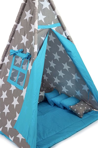 Tent for Children BabyTýpka teepee King blue Features/technology