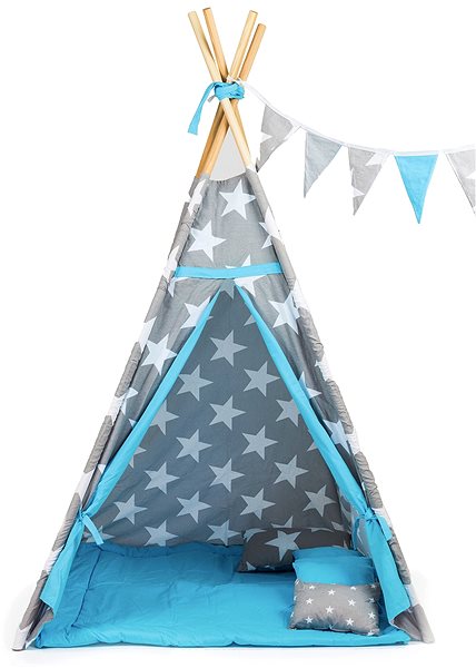 Tent for Children BabyTýpka teepee King blue Screen