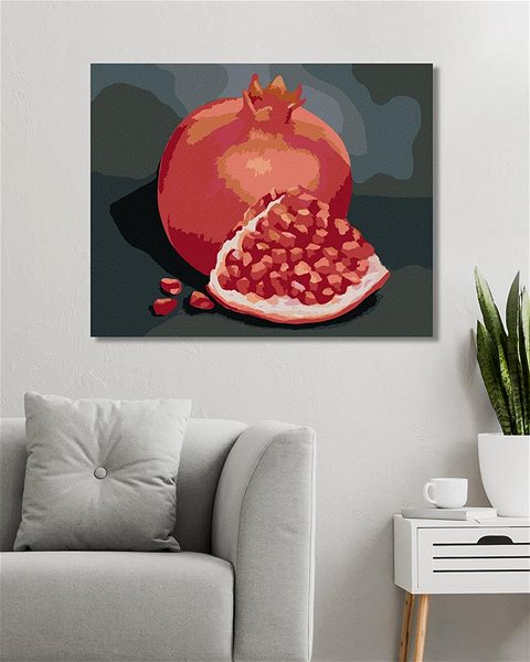 Maľovanie podľa čísel Zuty – Maľovanie podľa čísel – Granátové Jablko 2 (Myroslava Voloschuk), 80 × 100 cm, plátno + rám ...