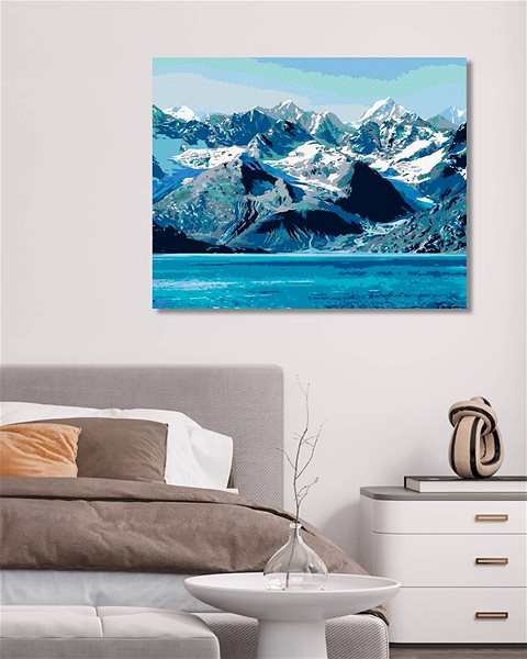 Maľovanie podľa čísel Zuty – Maľovanie Podľa Čísel – Národný Park Glacier Bay, 40 × 50 cm, Plátno + Rám ...