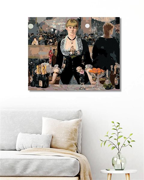 Maľovanie podľa čísel Zuty – Maľovanie Podľa Čísel – Bar Vo Folies Bergere (Édouard Manet), 80 × 100 cm, Plátno ...