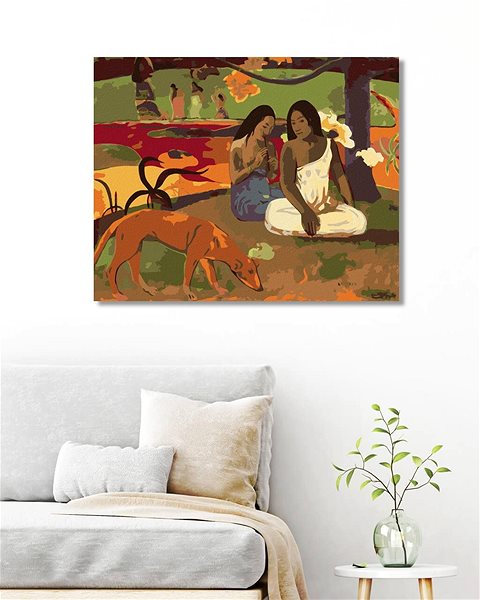 Maľovanie podľa čísel Zuty – Maľovanie Podľa Čísel – Arearea (Paul Gauguin), 80 × 100 cm, Plátno ...