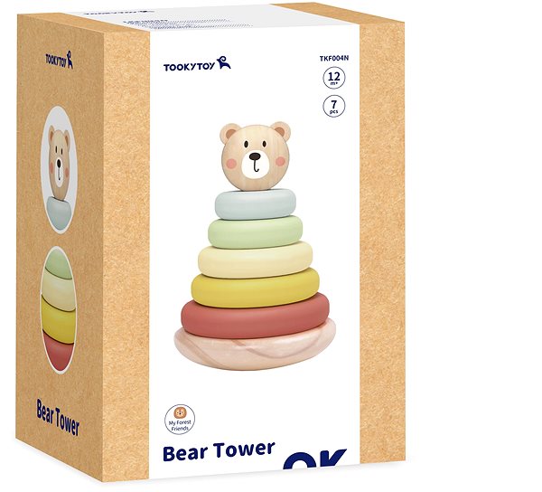 Mamido Wooden Stacking Pyramid - Bear.