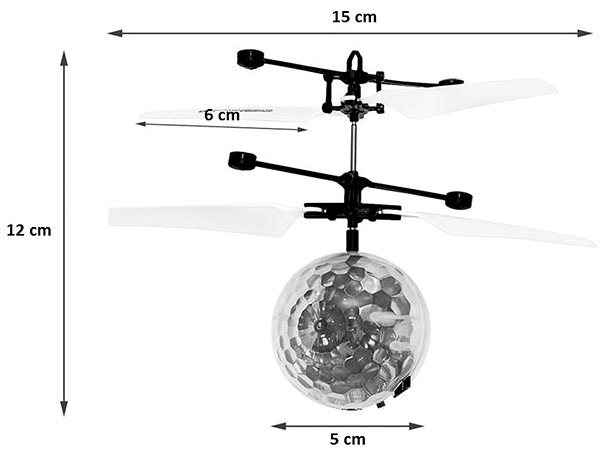 RC model ISO 6241 Lietajúca RC Disco guľa vrtuľník ...