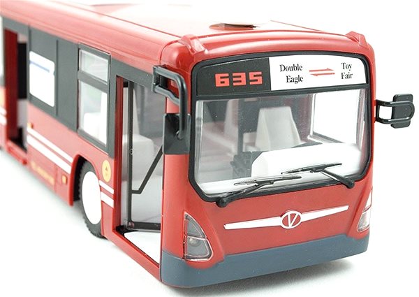 RC auto KIK KX9563 RC autobus s otváracími dverami 32 cm červený ...