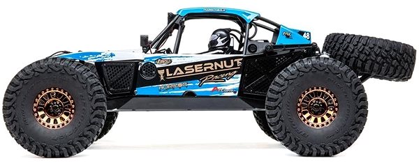 RC auto Losi Lasernut U4 1 : 10 4WD Smart RTR modré Bočný pohľad