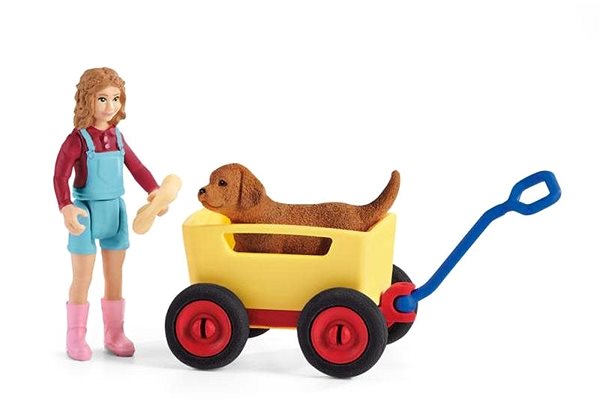 Figure Schleich 42543 Trip with Hand Truck Lateral view