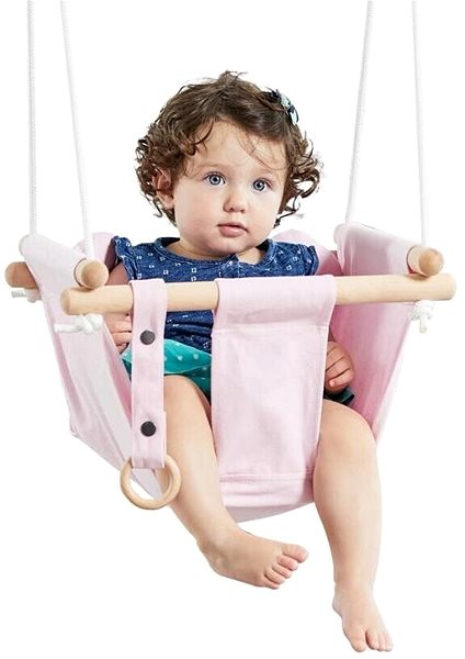 Schaukel Textilschaukel für Kinder 100% Baumwolle Pink ...