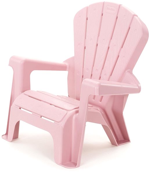 Detská stolička Little Tikes, Záhradná stolička – ružová Bočný pohľad