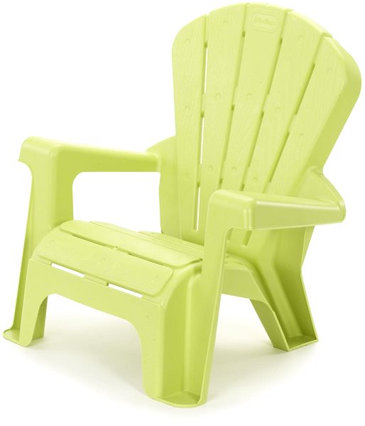 Detská stolička Little Tikes, Záhradná stolička – zelená Bočný pohľad