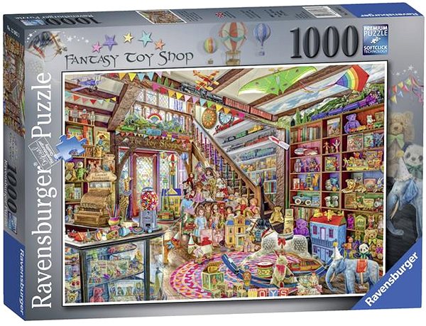 Puzzle Ravensburger 139835 Fantasy obchod s hračkami 1000 dielikov ...
