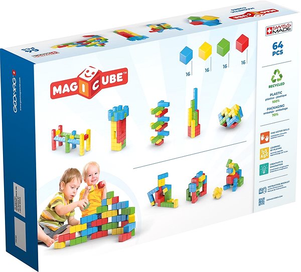Geomag - Magicube Try Me 64 pcs construction set Packaging/box
