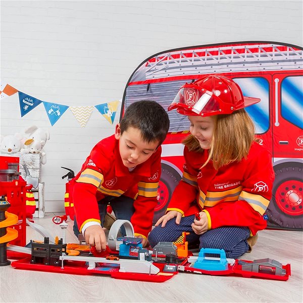 Tent for Children Imaginarium Fabric Fire Truck Lifestyle
