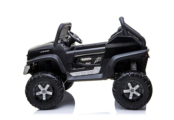Mercedes Benz Unimog Truck kids' electric car - black.