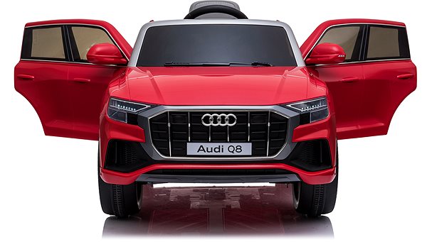 Audi Q8 red electric ride-on car Screen