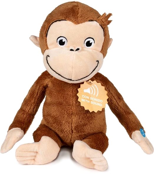 Kuscheltier Curious George / Coco - Der neugierige Affe - Mit Stimme ...
