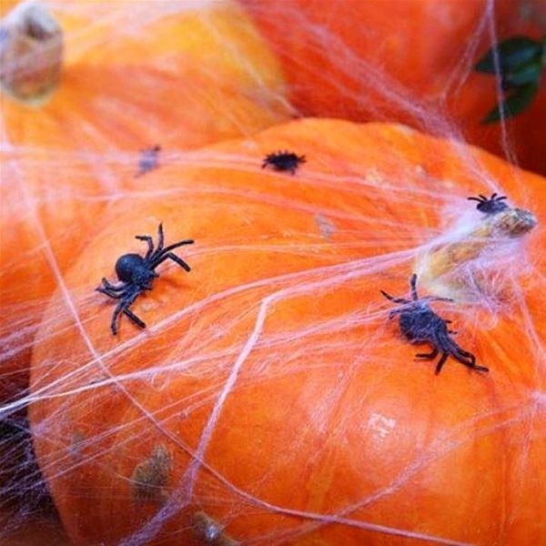 Figures Black plastic spiders 10 pcs ...