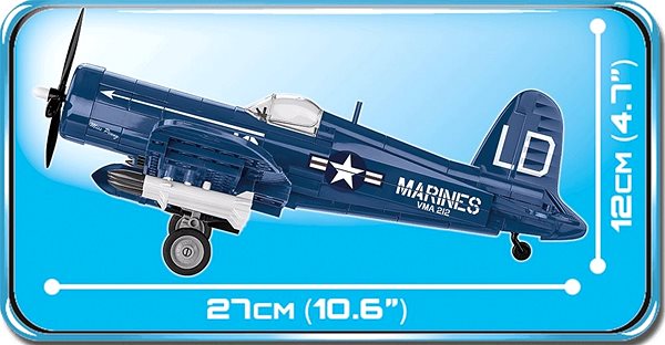 Building Set Cobi Vought AU-1 Corsair from the Korean War Technical draft