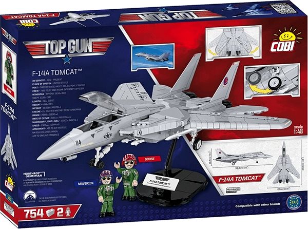 Bausatz Cobi F-14 Tomcat aus dem Film Top Gun Verpackung/Box