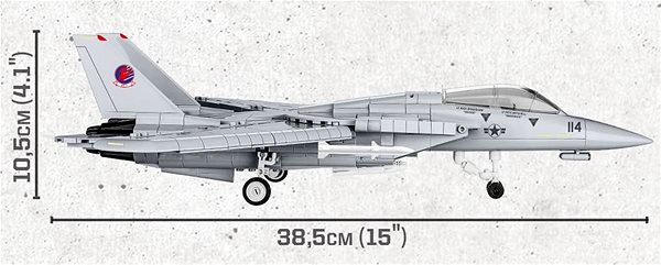Building Set Cobi F-14 Tomcat from the Movie Top Gun Technical draft