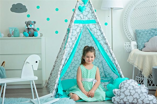 Tent for Children BabyMey Teepee Mickey Menthol Lifestyle