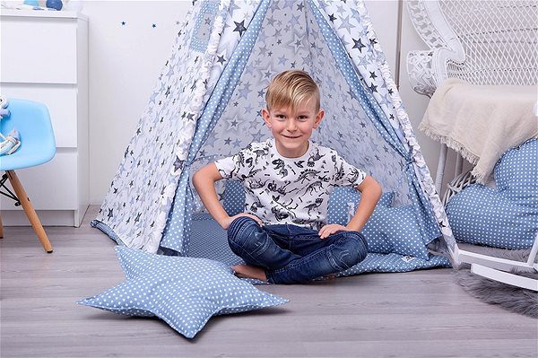 Tent for Children BabyType Teepee Sky Blue Lifestyle