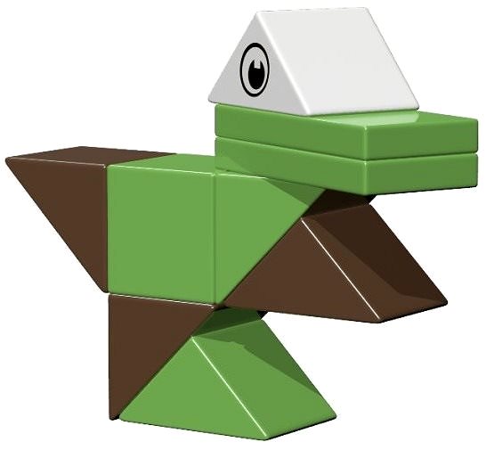 Building Set AINSTEIN Baby Dino, Magnetic Kit Lateral view