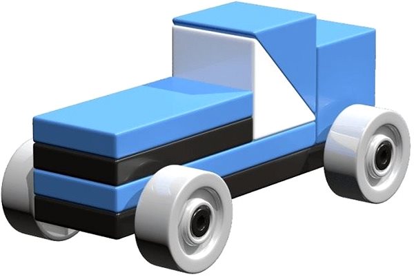 Building Set AINSTEIN Mini Racer, Magnetic Kit Lateral view