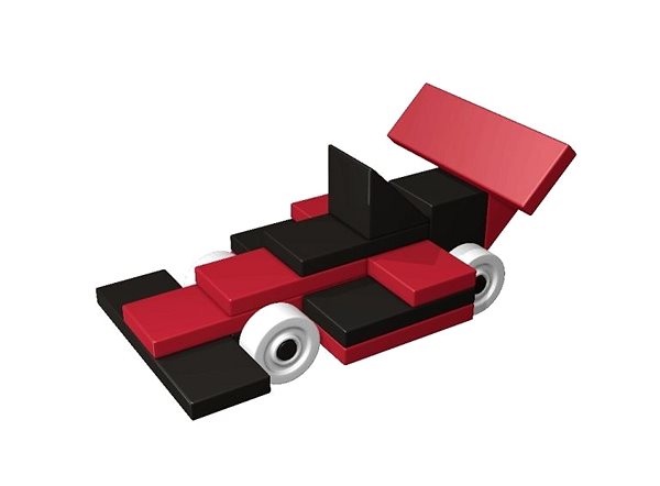Building Set AINSTEIN Cool Cars, Magnetic Kit Lateral view
