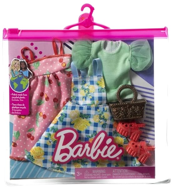Játékbaba ruha Barbie 2 db ruha asst L ...