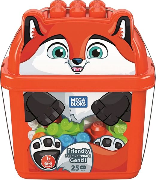 Építőjáték Mega Bloks vödör elemekkel - Róka ...