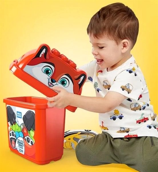 Építőjáték Mega Bloks vödör elemekkel - Róka ...