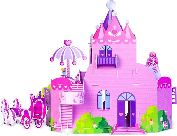 3D Puzzle Fiesta Crafts - 3D Puzzle - Castle for a Princess Back page