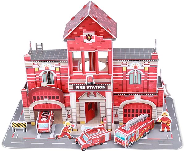 3D Puzzle Fiesta Crafts - 3D Puzzle - Fire Station Screen