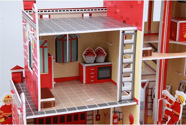 3D Puzzle Fiesta Crafts - 3D Puzzle - Fire Station Features/technology