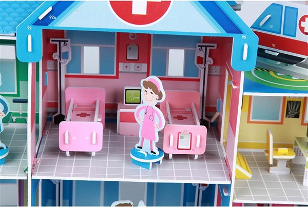 3D Puzzle Fiesta Crafts - 3D Puzzle - Hospital Features/technology