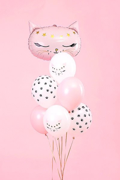 Balóny Súprava latexových balónikov – motív mačičky – 30 cm – 6 ks ...