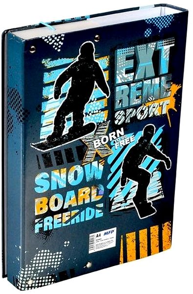 Školské dosky Dosky na zošity MFP box A5 Snowboard ...