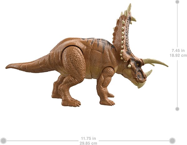 Figur Jurassic World Mega-Zerstörer Pentaceratops Technische Zeichnung