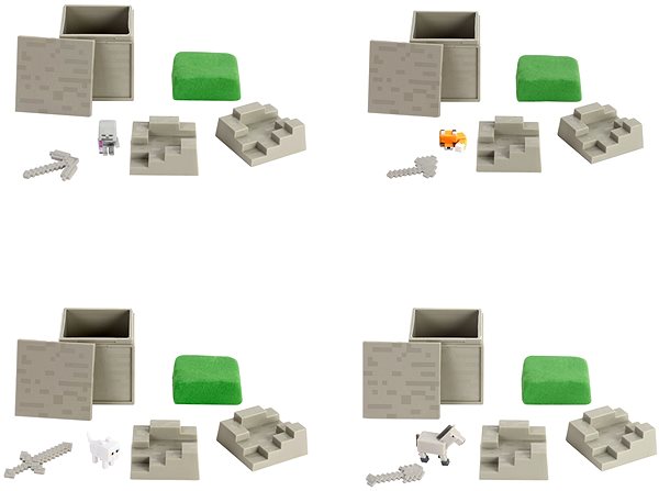 Figure Minecraft Mini Mining Asst Screen