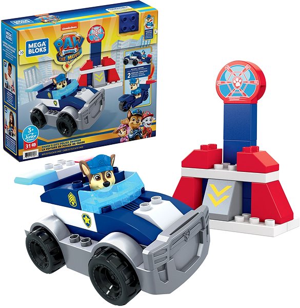 Figure Paw Patrol Chase's Police Car Package content