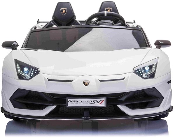 Elektromos autó gyerekeknek Lamborghini Aventador 12V, kétüléses - fehér Képernyő