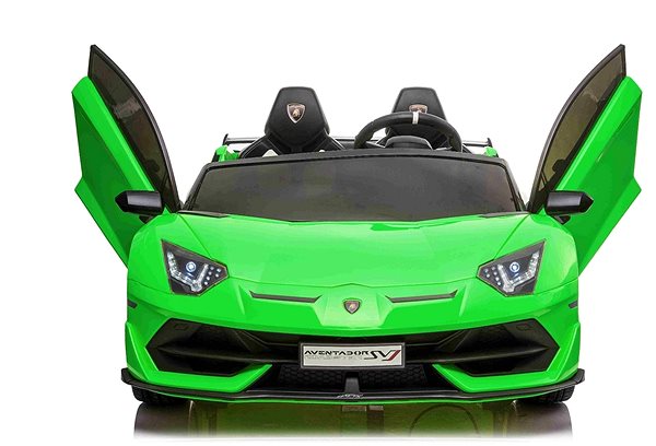 Elektromos autó gyerekeknek Lamborghini Aventador 24V, kétüléses - zöld lakkozott Képernyő