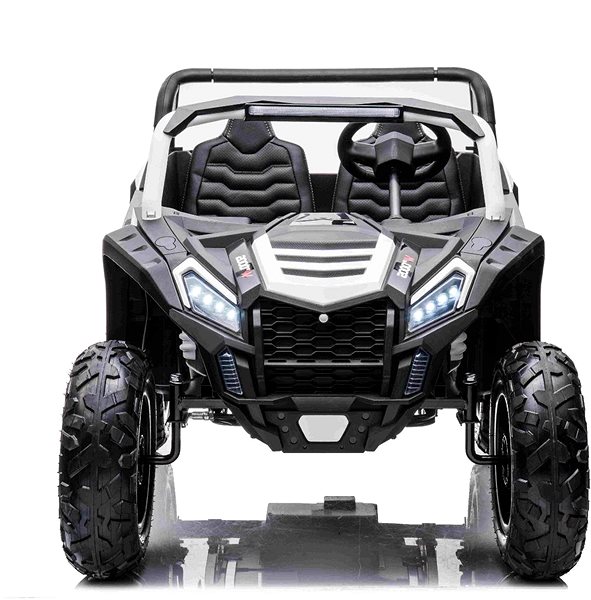 Kinder-Elektroauto Elektroauto UTV XXL 24V, zweisitzig, weiß Screen