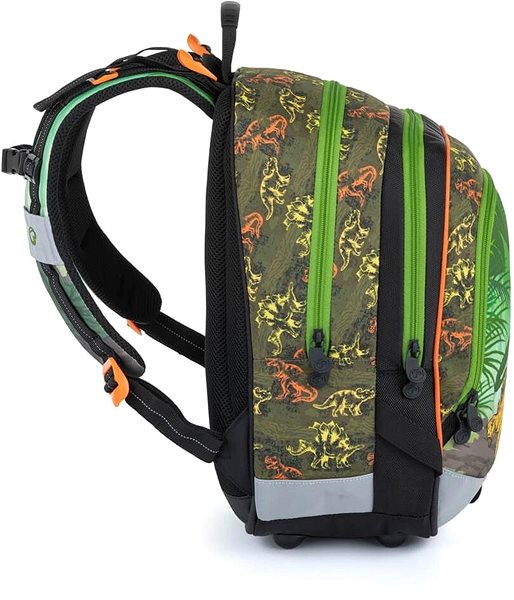 School Backpack School Backpack for First Graders Bagmaster Alfa 21 C Green/Black ...