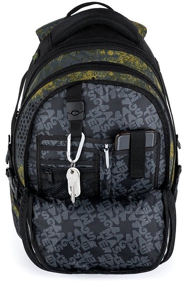 School Backpack Student Backpack Bagmaster Bag 21 C Grey/Yellow Features/technology