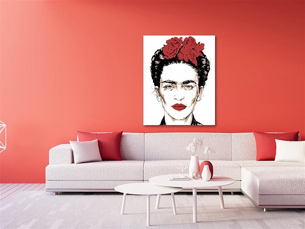 Malen nach Zahlen Malen nach Zahlen - Frida Kahlo, 40x50 cm, Leinwand auf Keilrahmen ...