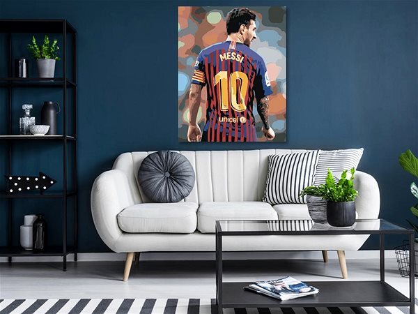 Maľovanie podľa čísel Maľovanie podľa čísel – Messi, 40 × 50 cm, napnuté plátno na rám ...
