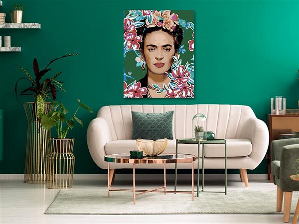 Maľovanie podľa čísel Maľovanie podľa čísel – Frida Kahlo I, 40 × 50 cm, bez rámu a bez napnutia plátna ...